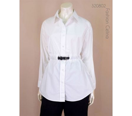 Camisa Femenina con cinto c320802