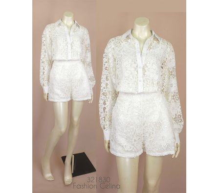 Conjunto de Encaje con Short c321830