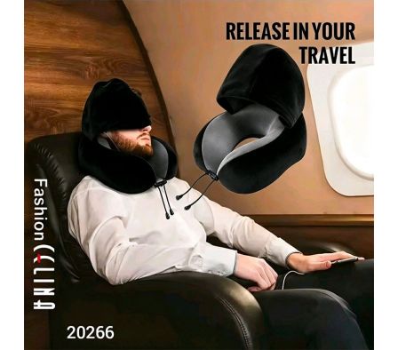 Almohada de viaje con gorro C20266