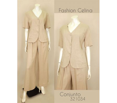 Conjunto Femenino de lino c321034