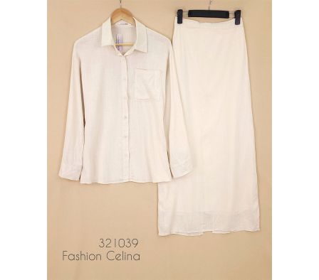 Conjunto Femenino de lino c321039