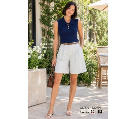 Short Femenino con Cinto C322009