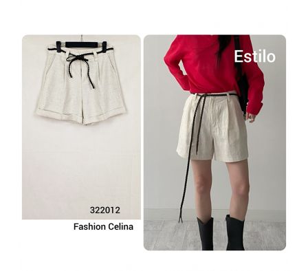Short Femenino con Cinto C322012