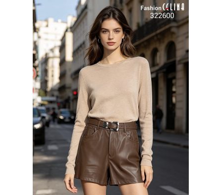 Short Femenino con Cinto C322600