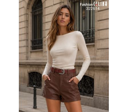 Short Femenino con Cinto C322614