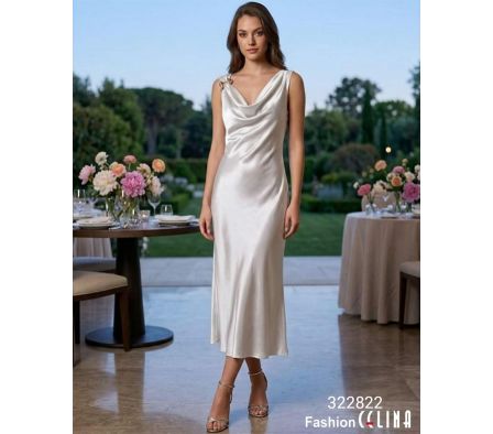 Vestido satén Femenino C322822