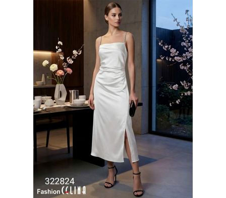 Vestido satén Femenino C322824