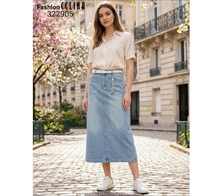 POLLERA JEAN FEMENINA C322905