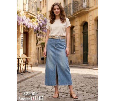 POLLERA JEAN FEMENINA C322906