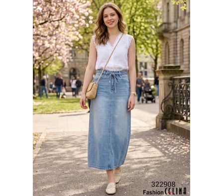 POLLERA JEAN FEMENINA C322908