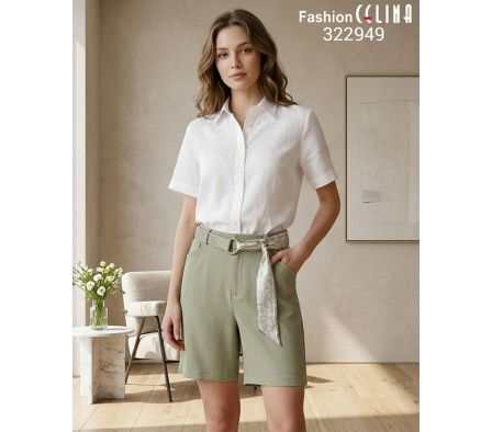 Short Femenino con Cinto C322949