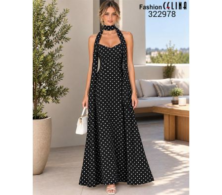 Vestido satén Femenino c322978