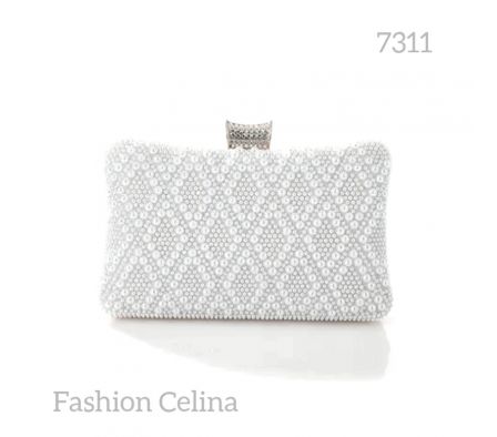 CARTERA DE FIESTA CON PERLAS C7311