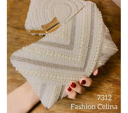 CARTERA DE FIESTA CON PERLAS C7312