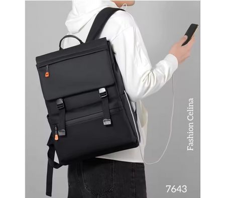 MOCHILA MASCULINA DE CUERO SIMIL C7643