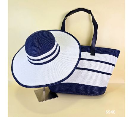 Cartera de Playa con Sombrero  C7940