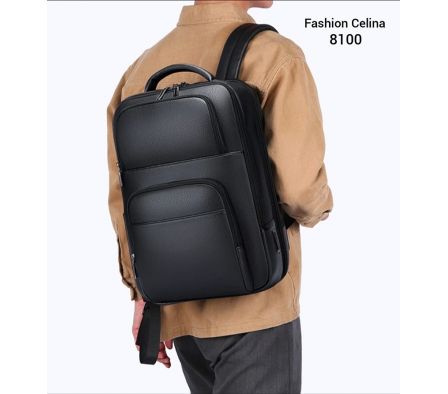 MOCHILA MASCULINA DE CUERO SIMIL C8100