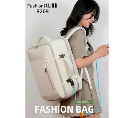 Mochila Maleta portanotebook con entrada USB expandible C8269