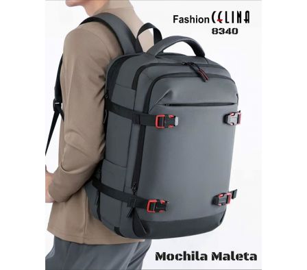 Mochila Maleta portanotebook con entrada USB expandible c8340